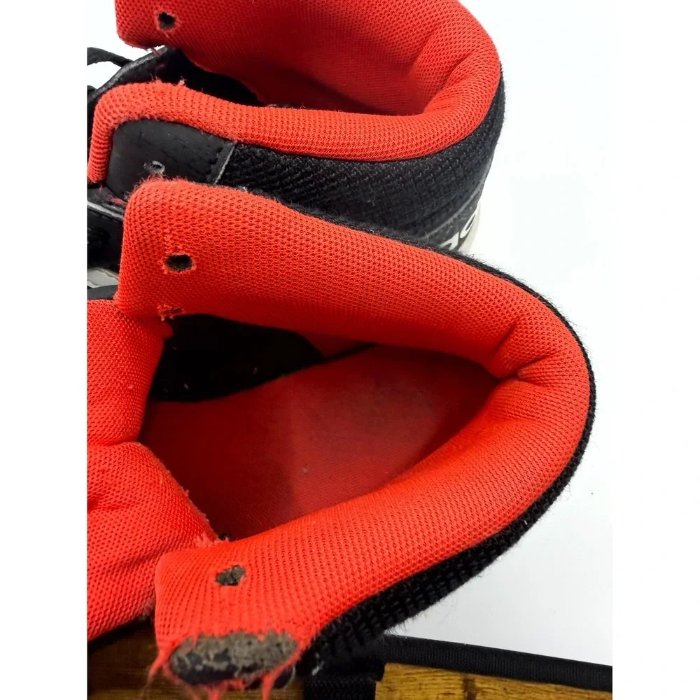 Adidas Hoops 2.0 Mid B75743 Kids 5 Sneakers Black Hi-Res Red‎ Basketball Shoes